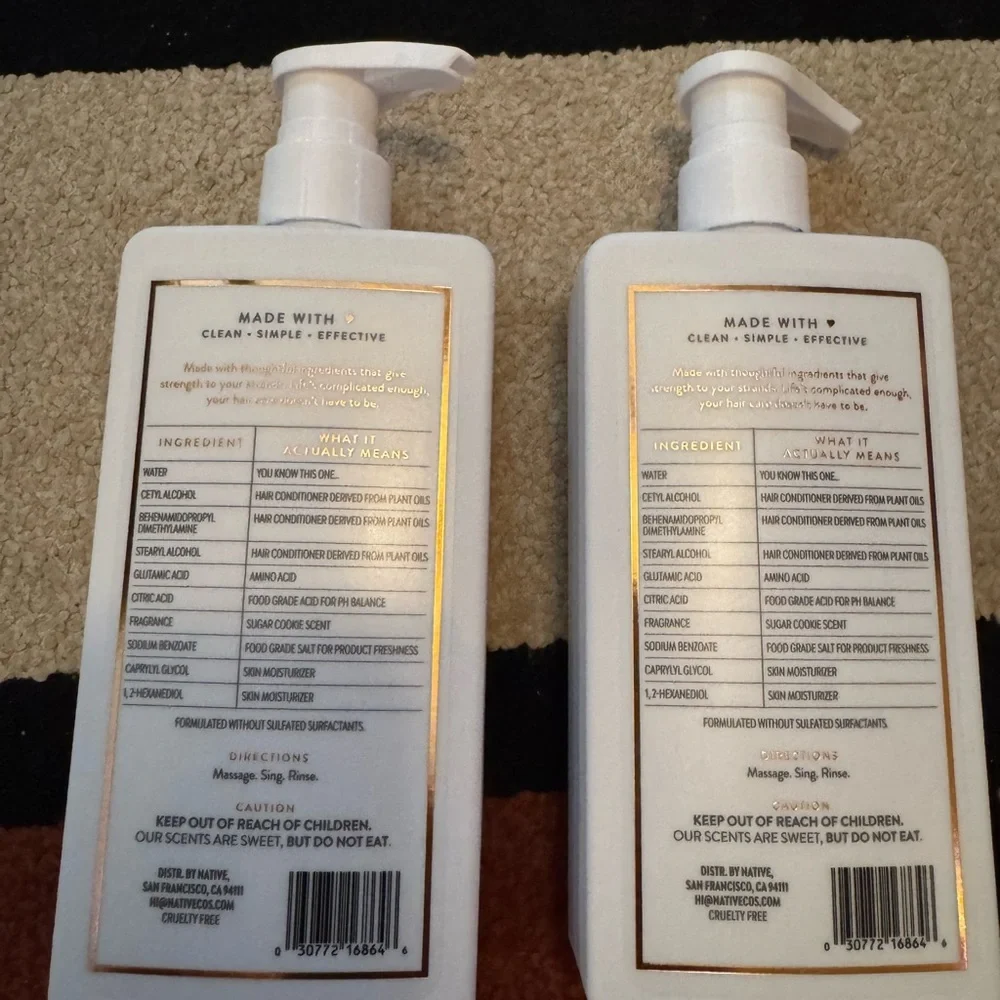 2 Native Limited Edition Sugar Cookie Conditioner 16.5 fl oz